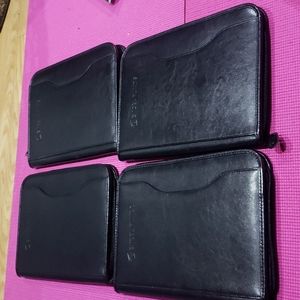 Qty-1 Leather Zipper Folders